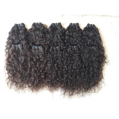 Natural Peruvian Single donor curly hair